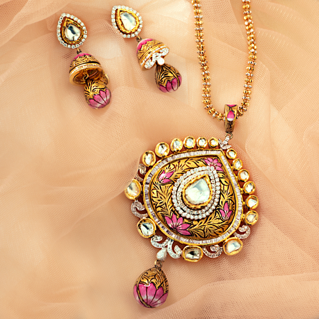 #Meenakri #MeenakariSet #MeenakariGoldJewellery #GoldJewellerySet #WeddingJewellerySet #IndianJewellery #Goldjewellery #HallmarkedGold #Hallmarkedjewellery #BeautifulIndianJewellery #AntaraJewellery #GoldNecklace #Goldset #Dadar #Borivali, Gold necklace set designs, new designer necklace sets, gold necklace set for brides, Bridal jewellery,